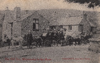 Charabancs outside the Old Inn early 1900s