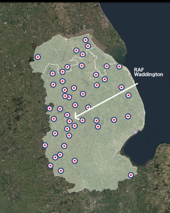 RAF Waddington part of Lincolnshire 'Bomber County' (Photo International Bomber Command Centre)