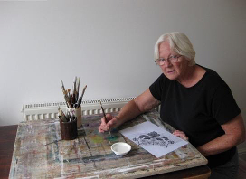 2013 – Cleo starting the Jubilee window design