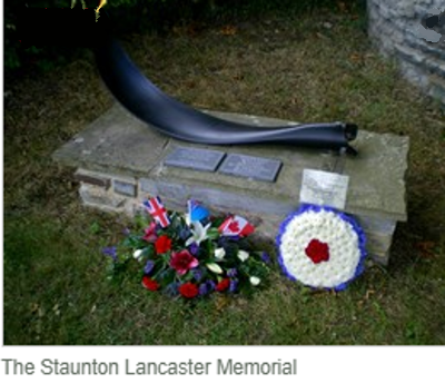 War Memorial Commemorates John Coaker and Fellow Crew members In Staunton in the Vale Nottinghamshire (Photo Source Our Nottinghamshire Community History Website)