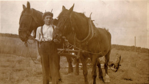 John working on the farm