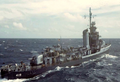 USS Wainwright on convoy escort duty 1943 (Photo Life Magazine Archives)