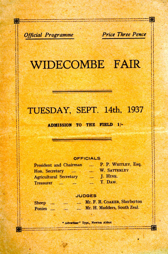 Involvement in village life (Widecombe Archive photograph)