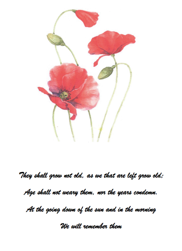 poppyThey shall not grow old